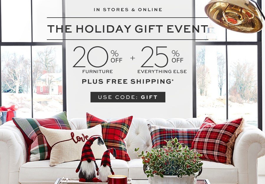 20 to 25 Off online and instore at Pottery Barn Wilmington Coupons