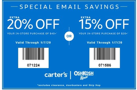 Carter S Coupon 20 Off 50 In Store Coupons Coding