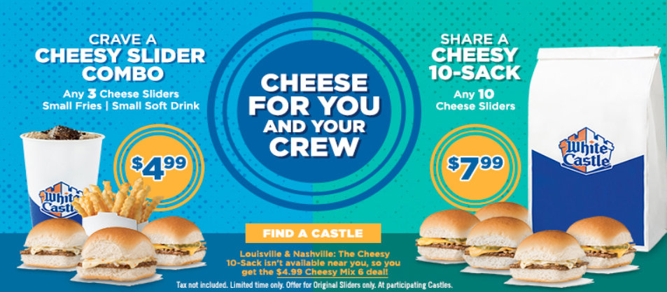 Tacky Slider Combo or 10-sack package deal - restricted period basically at photo about White Castle Printable Coupons referred to as Tacky Slider Combo or 10-sack package deal - minimal period simply at