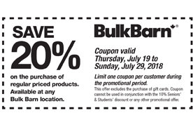 3 Off A 10 Purchase At Bulk Barn San Jose Coupons Daily